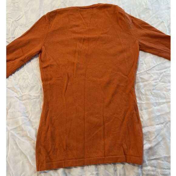 Vineyard Vines Cashmere & Merino Wool Sweater in Orange - Womens XS - Picture 5 of 5